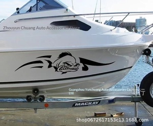 A055 Adhesivo decorativo grande para ventana de coche con diseño de barco pesquero/crucero, autoadhesivo, diseño artístico, antideslizante - Product Image 5