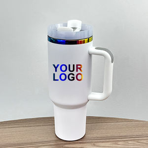 Vaso Térmico de Acero Inoxidable con Recubrimiento en Polvo y Acabado Arcoíris de 40 oz con Asa, Botella de Agua Térmica OEM para Grabado Láser - Product Image 1