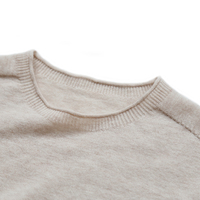 Pull-over pour femme en tricot, col rond, en laine, col rond, fourrure de renard, tendance, hiver