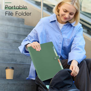 Accordeon-maporganizer met 8 uitbreidbare vakken en labels, draagbare map voor papier, geschikt voor school en kantoorbenodigdheden - Product Image 6