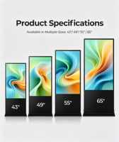 Pantalla LCD de Alta Luminosidad para Señalización Digital, Pantalla Táctil Android para Publicidad en Exteriores, Ideal para Comercios Minoristas