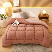 Couvre-lit matelassé d'été pour la maison et l'hôtel, fabrication directe d'usine, couette intelligente, édredon 100% microfibre de polyester, couette en fourrure de vison