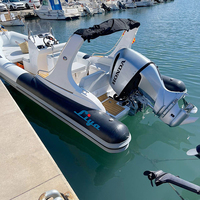 Liya meilleurs yachts pneumatiques 660cm avec moteur hors-bord à vendre