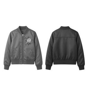 Oferta Caliente al por Mayor: Chaqueta de Satén OEM para Mujer, Chaqueta Brillante de Moda con Puños Acanalados y Cintura Ajustable, Disponible en Varios Colores, Cremallera Completa - Product Image 6