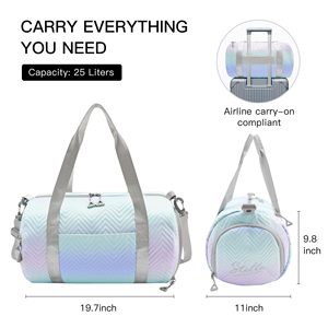 Women's Gym Duffle Bag with Waterproof Compartment Separate Shoe Pocket Versatile Carrying Options for Sports Travel Daily Use - Product Image 5