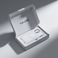 Caja personalizada para teléfono móvil, caja de embalaje, caja de cartón para teléfono, productos impresos 3c, envío por correo, embalaje de papel con gancho para colgar