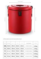 Glacière isotherme robuste ronde 5L 15L 25L 30L 40L 50L – Ensemble de seaux à glace pour boissons froides et chaudes, idéal pour l'extérieur, la bière et le vin