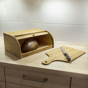 Creative Large Capacity Bamboo Bread <b>Box</b> Multifunctional Food Storage Container Pastries Donuts Bread <b>Rolls</b>-Healthy Bread Holder - Product Image 2