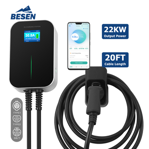 <span class=keywords><strong>BESEN</strong></span> Clean Energy EV Chargeur de voiture Station 22kW 32A APP Smartphone Android et IOS Système EV Chargeur avec câble de Type 2 - Product Image 1