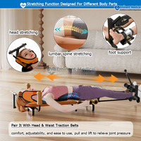 Table de traction électrique professionnelle réglable pour la colonne cervicale et lombaire, idéale pour la rééducation, l'entraînement et le fitness
