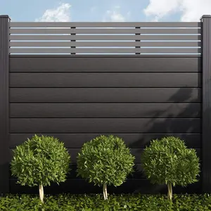 Prezzo economico recinzione in palizzata in legno composito Wpc per giardino e terrazza usata