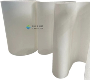 Công nghiệp cao cấp trắng xếp li giấy lọc phương tiện truyền thông cung cấp <span class=keywords><strong>PTFE</strong></span> Polyester lọc sử dụng bộ lọc không khí - Product Image 2