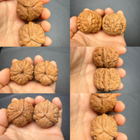 Boules d'acupression Yuanbao en noyer sauvage, naturelles, pour l'entraînement des mains, cadeau d'art populaire, logo personnalisé, cadeau d'entreprise, vente en gros