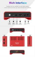 FTA GX6605H Smart TV Box HD Récepteur décodeur DVB-S2 numérique FHD265 Processeur Quad Core 4 Go de RAM Prend en charge 1080p 4k WiFi activé