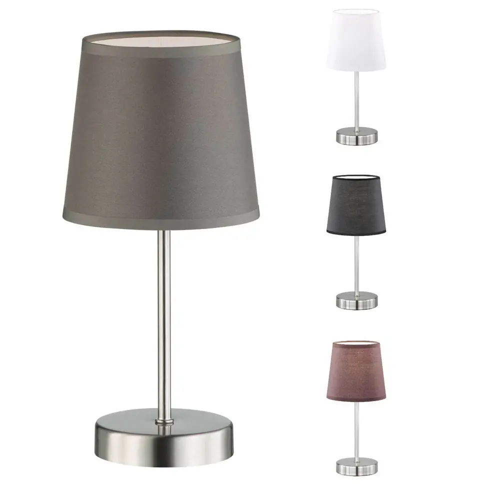 Hot Sale Modern Simple Fabric Lampshade Minimalism Small Bedroom Bedside Hotel Bedroom Led Table Lamp For Room Decoration