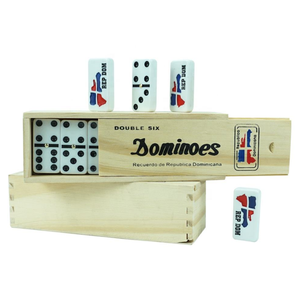<span class=keywords><strong>Dominos</strong></span> gravés fabriqués par le fabricant, point de départ Porto Rico, <span class=keywords><strong>drapeau</strong></span> dominicain, double six, mélamine écologique, boîte de couleur - Product Image 1