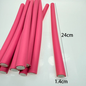 10 pièces de bigoudis flexibles en mousse froide pour femmes, design torsadé doux, tailles longues et courtes, 0,55x9,45 cm - Product Image 5