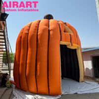 Tente de 6 m de haut en forme de citrouille pour Halloween, idéale pour les fêtes à thème, tente gonflable personnalisée en forme de citrouille pour la décoration d'entrée d'événements