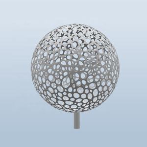 Gran jardín decorativo Corten acero oxidado esfera de <span class=keywords><strong>metal</strong></span> hueco - Product Image 6