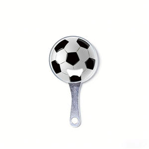 Groothandel Creatieve Zinklegering Voetbalhanger Flessenopener UV-print Aangepaste Logo Lichtgewicht Praktisch Klein Cadeau Auto - Product Image 1