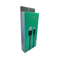Heatz ZC51 Câble USB vers Type-C Charge rapide 1m NYLON'FIT Chargeur USB Câble d'alimentation intelligent iPhone Compatible Téléphone