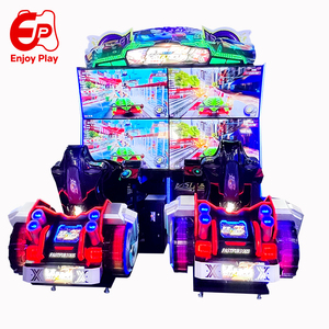 Indoor Game Center Full Motion Sim Racing Cockpit Arcade Racing Simulator Machine <strong>MetalWood</strong> 2 Car Racing Game English - Product Image 1