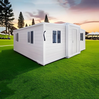 Maison préfabriquée pliable et extensible en acier léger, 40 pieds, 3 chambres, résistante aux ouragans