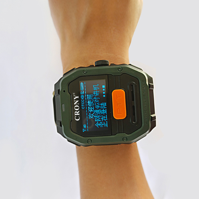 New Technology Realptt Tetocom Free Platform 4G Poc Lte SIM Card Walkie Talkie Wrist Smart Watch Two Way Radio Metal Type-C