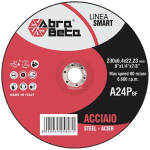 ABRA BETA - AB000730230 A24P-Discos de acero de centro deprimido (paquete múltiple)-EAN 8020935258071 ABRASIVOS - Product Image 1