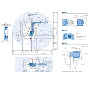 Robot Manipulador de Soldadura MIG MAG TIG CO2, Robot de Soldadura Automático Yaskawa Controlado por CNC - Product Image 6