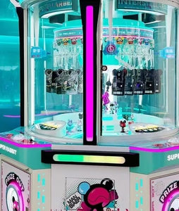 Interstellar Rotierender Bär 4-Spieler-Insel-Arcade: Leuchtendes Boxspiel & Figuren-Display-Ständer - Product Image 4