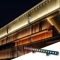 Alison Professional Éclairage extérieur de façade de bâtiment IP65 Étanche DMX512 Bande LED à haute luminosité Projecteur mural à pixels