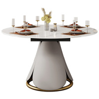 Ensemble de table à manger extensible en marbre moderne carrée avec 6 chaises pour 8 personnes, vente en gros, tables de cuisine, tables de restaurant, tables basses, couleur noire