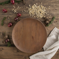 Assiettes de présentation rondes en plastique, style antique européen, faites à la main, pour la présentation de nourriture et de fruits, idéales pour les hôtels - Meilleures ventes