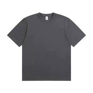 T-shirt personnalisé en coton 100% lourd 300G, OEM ODM, coupe ample unisexe, col rond, manches courtes, avec logo - Product Image 4