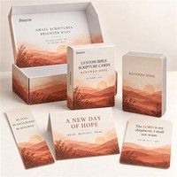 Cartes de prière dévotionnelles personnalisées avec des versets bibliques, espoir renouvelé, KJV, 57x87mm, coffret cadeau chrétien