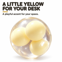 Boules Squishy Anti-Stress Effet Craquant, Forme Boulette de Riz, pour Soulagement de l'Anxiété, pour Adultes, Douces, Non Rebondissantes, Idéales pour Cadeaux de Fête