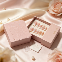 Boîte d'emballage écologique personnalisée imprimée numériquement, boîte en carton biodégradable, boîte en carton pour bijoux, emballage cadeau pour ongles