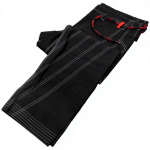 Kimono Profesional Personalizado Negro para Jiu Jitsu, Kimono Liso para BJJ, Ropa de Artes Marciales - Product Image 4
