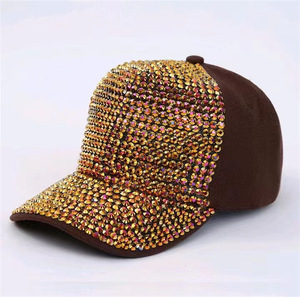 Casquettes de baseball incrustées de diamants à la main de 18 couleurs Casquettes de strass brillantes Casquettes de baseball de haute qualité bon marché pour hommes et femmes - Product Image 3