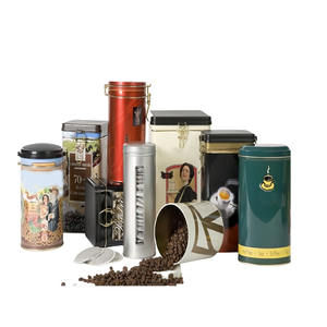 กระป๋องชาแบบสุญญากาศภาชนะใส่กาแฟกระป๋องโลหะทรงกลมแบบกำหนดเองสำหรับชา - Product Image 5