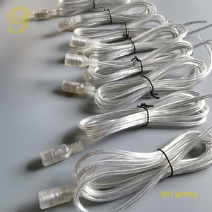 Accesorios de Neón, Conector Hembra de Cobre Transparente de 2 m, 2x0,5 mm, 20 AWG, DC 5,5 x 2,1 para Letreros de Neón LED - Product Image 4