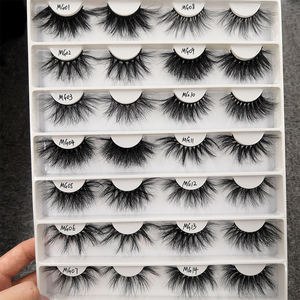 Cils de vison 25mm moelleux 20mm cils de vison 3d vente en gros 3d faux cils de vison végétalien cils - Product Image 5