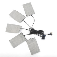 Chauffages en fibre de carbone 5V personnalisés sur mesure pour vêtements chaussettes écharpes coussins chauffants plaque feuille