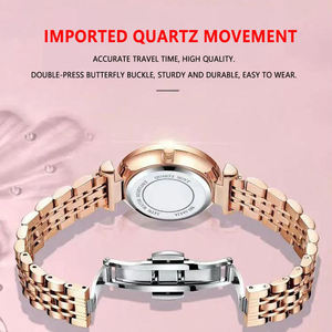 Nuevo Reloj de Pulsera de Cuarzo para Mujer POEDAGAR 366, Reloj Deportivo de Acero Inoxidable con Caja Ovalada y Diamantes de Moda - Product Image 5