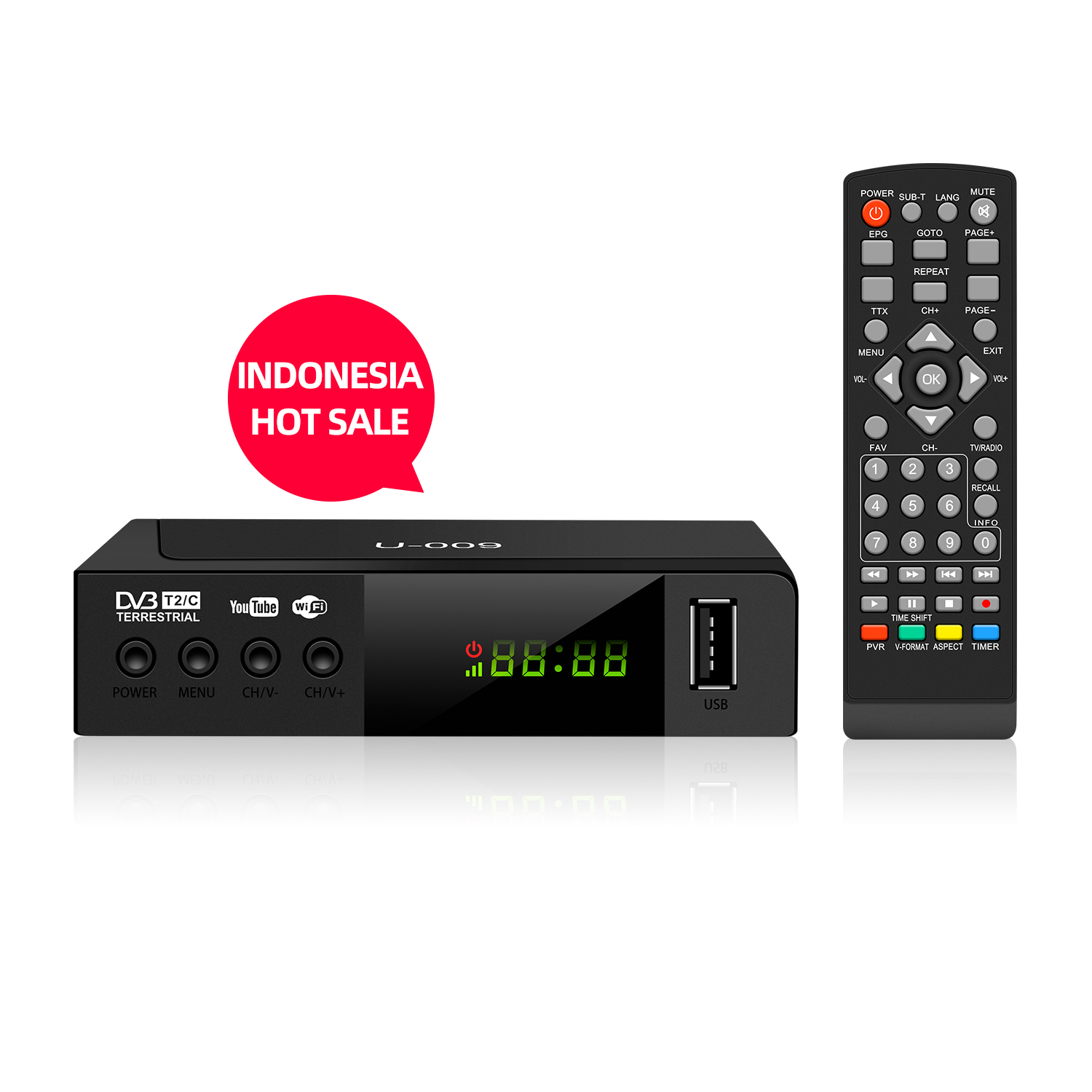 High Quality DVB T2 Tv Receiver TV Box Digital Terrestrial Receiver Usb Dvb T2 H.264 T2 1080P Set Top Box