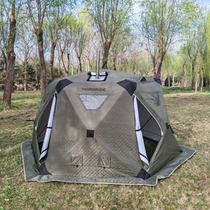 Tienda de Campaña Hexagonal para Sauna con Aislamiento Pesado, Diseño Resistente a la Intemperie con Puerto para Estufa Certificado para Uso en Invierno al Aire Libre - Product Image 5