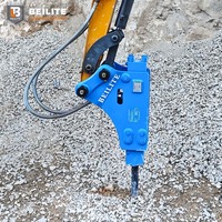 Mini Rompedor Hidráulico BLT-53B Beilite con Bomba para Excavadoras Kubota KX080 Yanmar Vio80 de 1.5-3.5t, Reparación de Carreteras Municipales