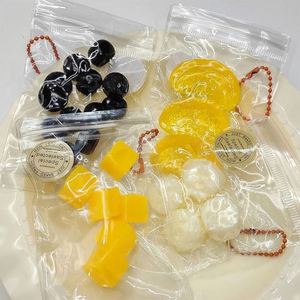 Unique Design <b>Glow</b>-<b>in</b>-<b>Dark</b> Squeeze Squishy Toast <b>Toy</b> 8PCS Breakfast Squishy Food Collection for Night Light Decor - Product Image 3