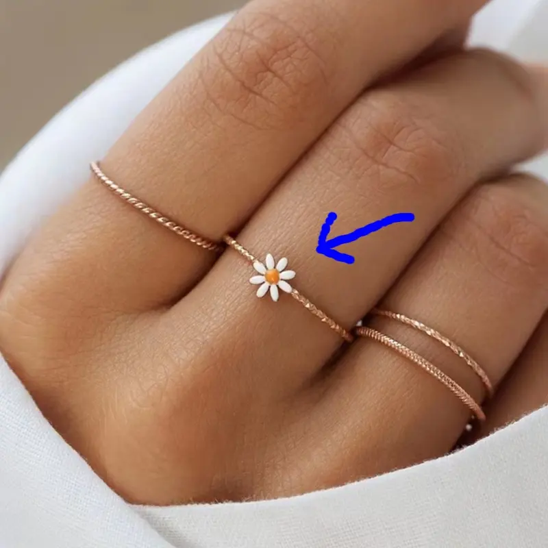 Nieuwste Groothandel Vinger Sieraden Anti-Allergie Rvs Goud Wit Email Kleine Bloem Daisy Oorbellen Voor Vrouwen Meisjes